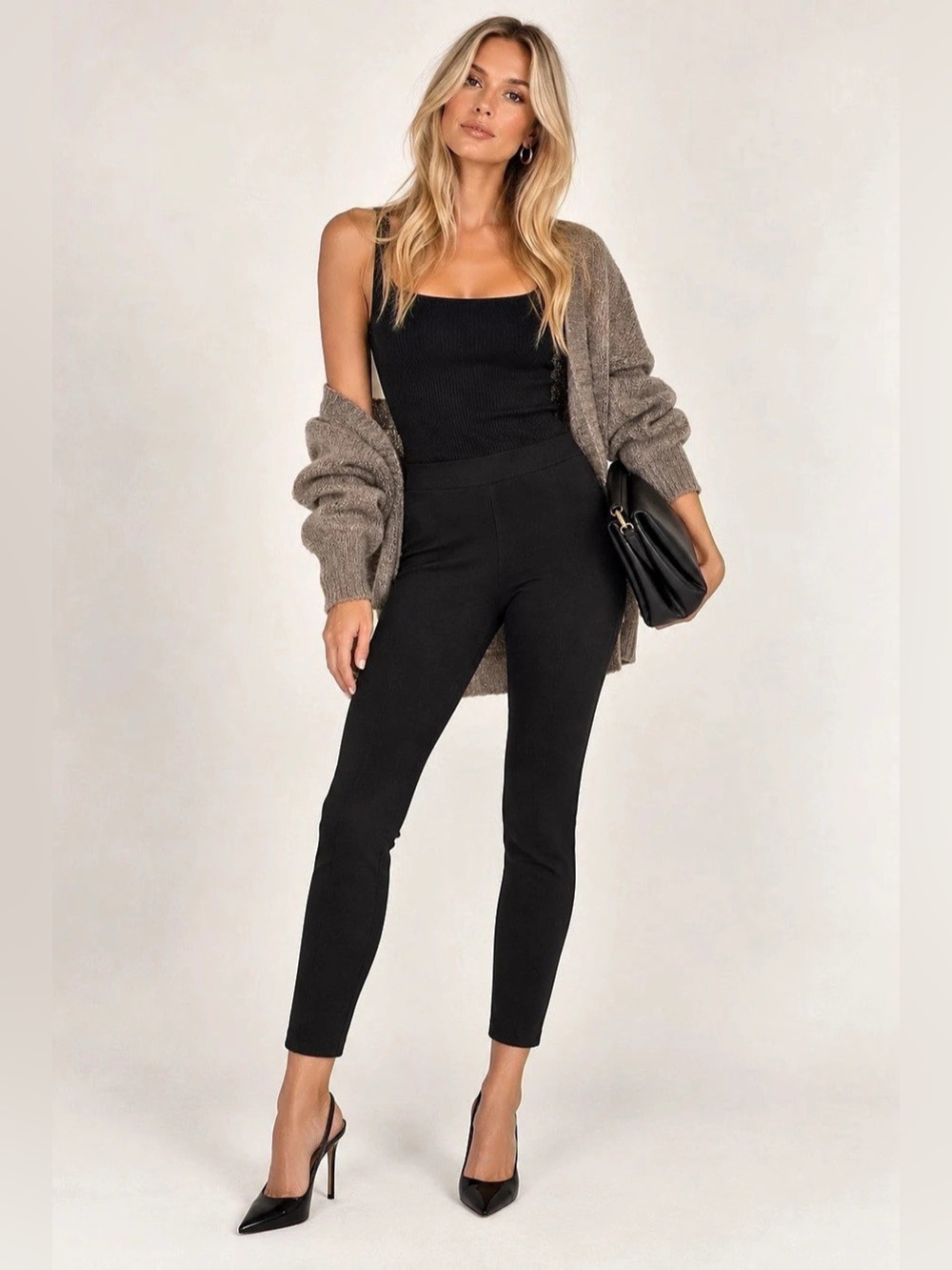J.Crew Pixie Pant Black Stretch Ponte Back Zip Skinny Pants 2 Small Short